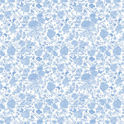 Жозефина, синий Скатерть 180х145см, длина стола до 140см, на 6 персон, хлопок Премиум 186г/м2, Домашняя мода (Россия)  фото 2