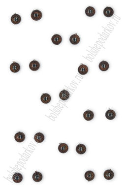 Фурнитура "Глазки для игрушек" 6 мм (50 шт) SF-7621, №2