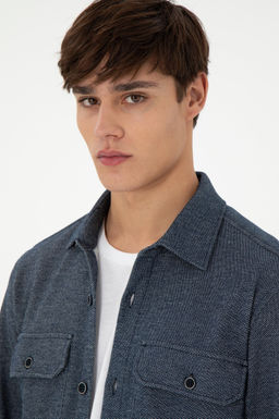 Мужская темно-синяя трикотажная рубашка Неожиданная скидка в корзине - U.s. polo assn фото 2