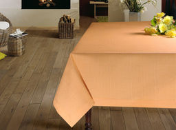 Скатерть арт. 13006/PВ/ОР/130, АРИСТОКРАТ, Скатерть прямоугольная, 130 см х 180 см, цвет оранжево-розовый, ТЕФЛОНОВАЯ ПРОПИТКА