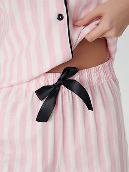 Комплект домашний женский в розовую полоску - Mark formelle фото 5