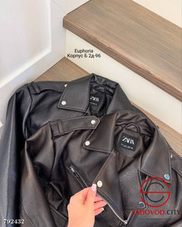 Бомбер, кожаный женский - Bruno фото 3