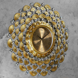 Часы настенные интерьерные «Моруо», серия: Ажур, бесшумные, плавный ход, 70×70 см, циферблат d=24 см