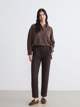 Ba?c?kl? Oversize Kad?n G?mlek