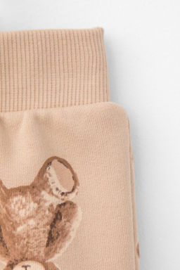 Crockid _ КР 400599/нежный бежевый,милые мишки к413 брюки д/дев яс