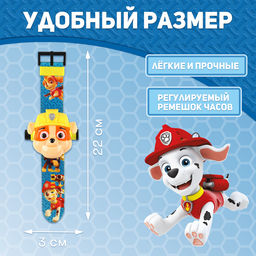 Часы-проектор Щенячий Патруль: Крепыш, световые эффекты - Simaland фото 3