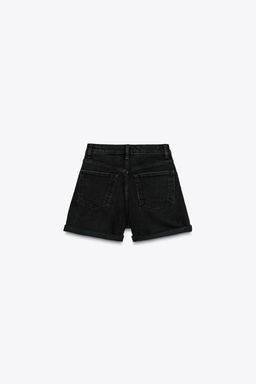 HIGH-WAIST MOM FIT TRF BERMUDA SHORTS - Zara фото 21