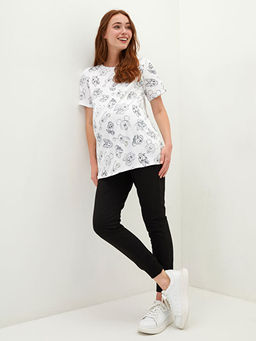 Kar?n Panelli D?z Cep Detayl? Hamile E?ofman Alt?