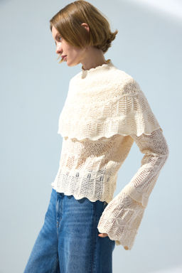 Top capa efecto encaje - H&m фото 6