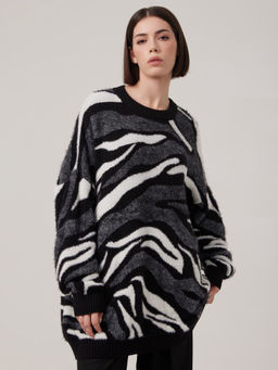 Джемпер женский ZZ-07004 black/white