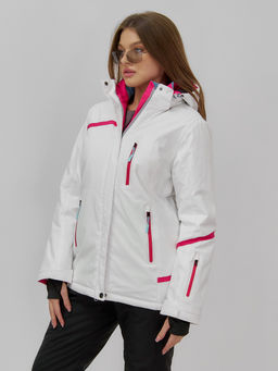 Горнолыжный костюм женский зимний белого цвета 07091Bl - Chunmai фото 13