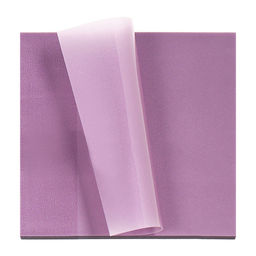 Цена за 2 шт. Блок с липким краем 76×76 мм, 50 листов, фиолетовый перламутр, прозрачный, пластик
