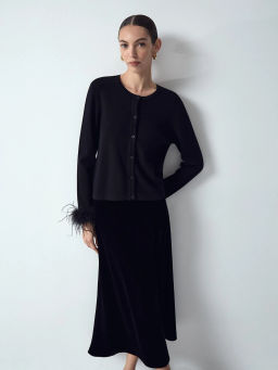 ЕМКА / Кардиган с перьями - Emka фото 7