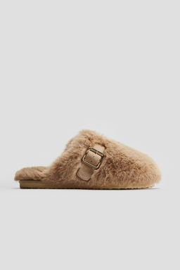 Zapatillas de casa efecto pelo