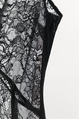 LONG LACE CAMISOLE DRESS - Zara фото 8