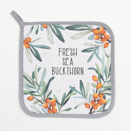 Цена за 2 шт. Прихватка Berry garden, 19×19 см, саржа,100% хлопок, ватин 250 г/м²