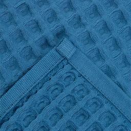 Полотенце банное вафельное «Этель» Boho 67×140 см, хлопок 100%, синее