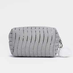 Косметичка на молнии, цвет серебряный - Simaland фото 3