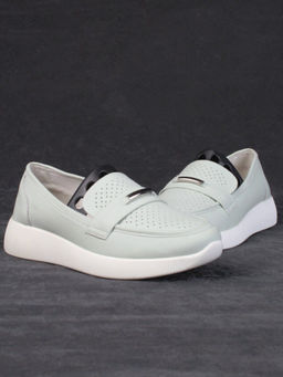 03-PDL 205-3 LT. GREEN Полуботинки женские (натуральная кожа) - Фабричный китай фото 13