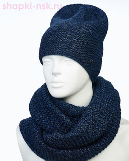 55335-1 Комплект женский (колпак+снуд) (56-58) - Static фото 26