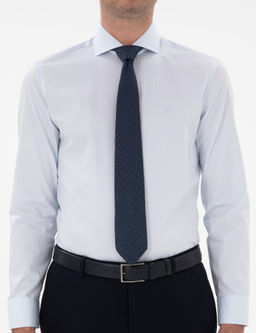 A__k Mavi Slim Fit _talyan Yaka Klasik G_mlek - Cacharel фото 6