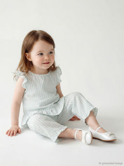 F?rf?rl? K?z Bebek M?slin Bluz ve Pantolon