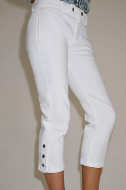 JEANS ZW COLLECTION CAPRI TIRO MEDIO / Blanco - Zara фото 2