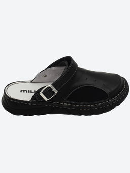 15 | Kina | Черные женские медицинские сабо натуральная кожа - Milka shoes&more фото 2
