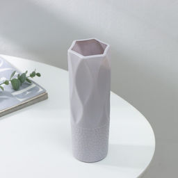 Ваза для цветов, пластик, 7×7×20.8 см, зелёная