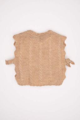 Кардиган с круглым вырезом для маленьких девочек - Defacto фото 4