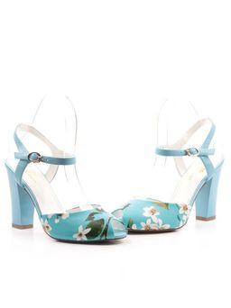 EG21-10 BLUE Босоножки женские (натуральная кожа) - Фабричный китай фото 13