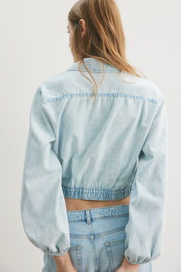 Blusa denim cruzada - H&m фото 4