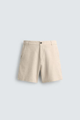 BERMUDA REGULAR FIT ESTRUCTURA / Beige claro - Zara фото 7