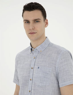 Lacivert Regular Fit K_sa Kollu G_mlek - Pierre cardin фото 2