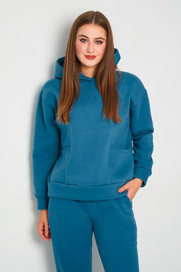 Арт.2902 Костюм женский с начесом 44-52 (5 шт) Цвет:верх-джинс,низ-джинс - Калинка фото 26