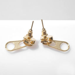 Серьги Замок, цвет золото - Queen fair фото 2