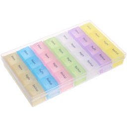 Цена за 2 шт. Таблетница - органайзер 28 ячеек "VOSTOKDOM", 18*10.7*2.8см