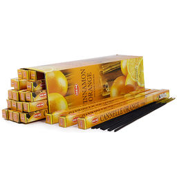 Благовония HEM sq Cinnamon Orange Корица-Апельсин уп-25шт 8 палочек
