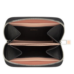 Итальянский кожаный кошелек для карт DuDu серии Hokkaido | черно-розовый - Dudubags фото 3