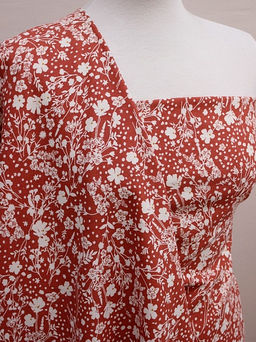 Теплый хлопок Мирана цв.кирпично-терракотовый, ш.1.48м, хлопок-100%, 140гр/м.кв - Купава фото 2