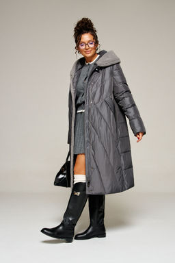 Пальто Beautiful Free 8017 графит