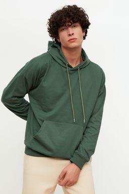 Tas Oversize/Genis Kesim Kapusonlu Cicek Bask?l? Sardonsuz Sweatshirt TMNAW22SW0155 - Trendyolmilla фото 10
