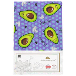 Скатерть 150х145см Авокадо, вид 2/2, длина стола до 110см, на 4 персоны, рогожка (хлопок 100%) 171г/м2, упаковка классическая, пакет ПВХ 28х41см, Домашняя мода (Россия)  фото 4