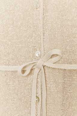LINEN BLEND CARDIGAN - Zara фото 6