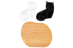 Набор д/специй 2 пр. 11*9*7 см Кошки черно-белые на деревянной подставке - Elan gallery фото 16