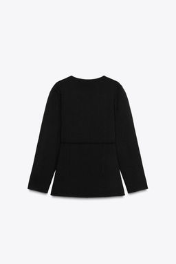 FITTED LONG KNIT JACKET - Zara фото 6