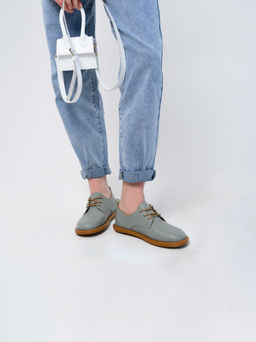 Туфли 181.ОКСЕbr.Лион авокадо+коричневый