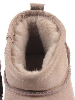 04-PF8300-4 GRAY/BEIGE Угги женские (натуральная замша, 100% шерсть)