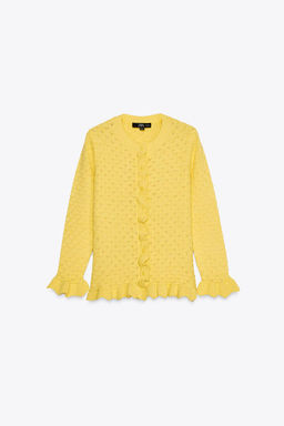 RUFFLED KNIT CARDIGAN - Zara фото 13