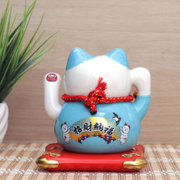 Фигурка Кот манэки-нэко 12х12х13,5 см / 0617-20 /уп 36/на солнечной батарее - ГалеонТрейд фото 9